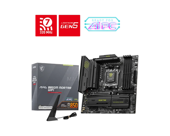 MSI  MB MAG B850M MORTAR WIFI ürün görseli 1