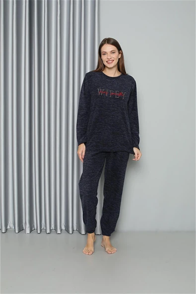 Moda Çizgi Welsoft Polar Kadın Pijama Takımı 8517 ürün görseli 1