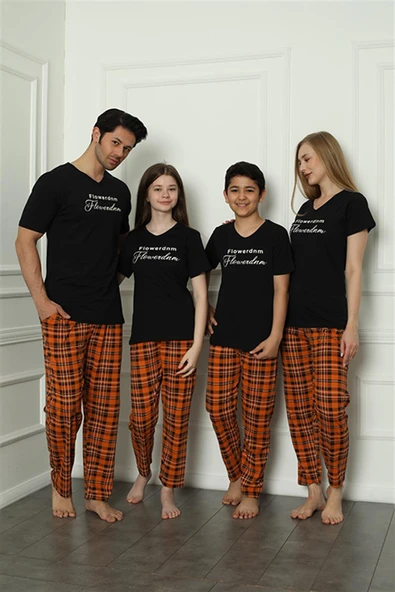 Moda Çizgi Aile Penye Pijama Takım (anne - kız ) 50118 Ayrı Ayrı Satılır . Fiyatları Farklıdır ürün görseli 1