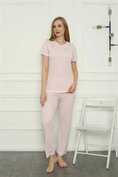 Moda Çizgi Kadın Penye Pijama Takım 4157 ürün görseli 1