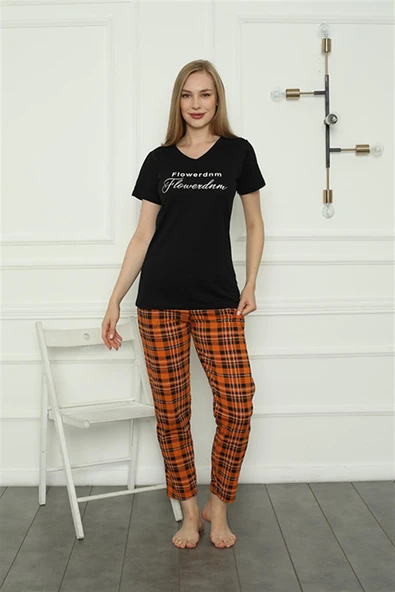 Moda Çizgi Kadın Penye Pijama Takım 4165 ürün görseli 1
