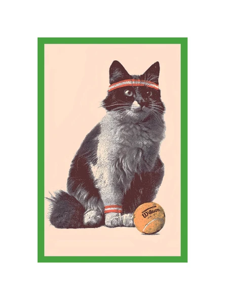 Sevimli Kedi Temalı Tasarım Kart  Dekoratif Hediye Not Kartı ve Kartpostal  10x15 cm ürün görseli 1