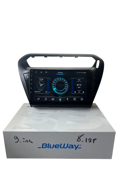 Pejo 301 -Citroen C-elyse (Siyah) BLUEWAY 8-128 TAM PROFESYONEL OEM MULTİMEDİA ürün görseli 1