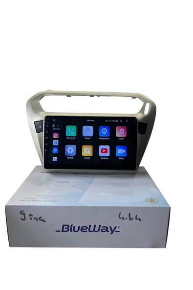 Pejo 301 Citroen C-elyse (Gri) BLUEWAY 4-64 PROFESYONEL OEM MULTİMEDİA ürün görseli 1