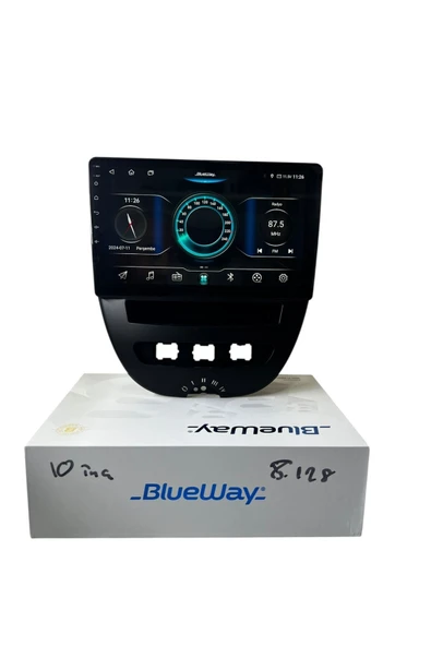 Peugeot 107 BLUEWAY 8-128 TAM PROFESYONEL OEM MULTİMEDİA ürün görseli 1