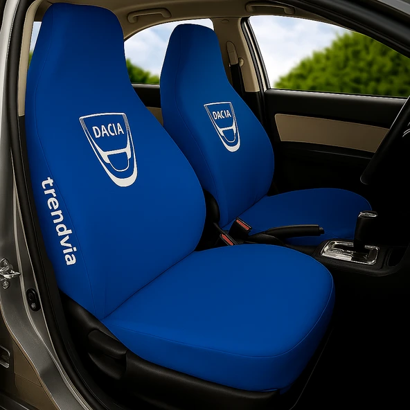 Mavi Dacia Logolu Penye Ön ve Arka Oto Koltuk Kılıfı Takımı Servis Tipi Koltuk Koruyucu ürün görseli 1
