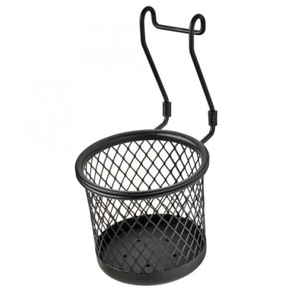 Siyah Renk Asılabilir Delikli Kaşıklık Çatal Kaşıklık Bıçaklık MeridyenDukkan 14x16 cm Siyah ürün görseli 1