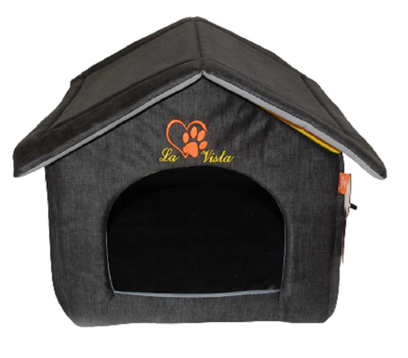 La Vista İç Mekan Kedi Evi Füme 40-40-45cm ürün görseli 1