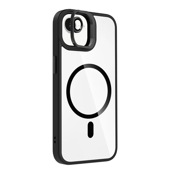 Gpack iPhone 16E uyumlu Kılıf Standlı M-Safe Özellikli Etro Kapak  Lens Koruma ürün görseli 1