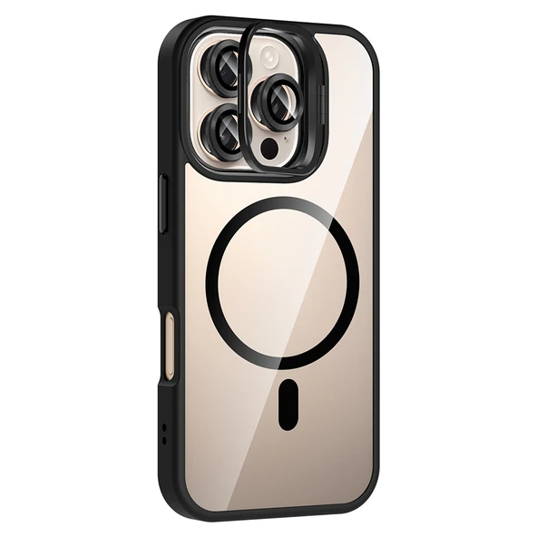 Gpack iPhone 16 Pro uyumlu Kılıf Standlı M-Safe Özellikli Etro Kapak  Lens Koruma ürün görseli 1