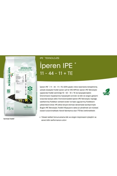 Van Iperen  Npk 11 - 40 - 11 2 Mgo Te Ipe 25 Kg ürün görseli 1