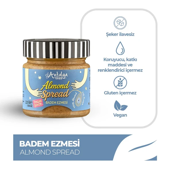 Antalya Reçelcisi 225g Badem Ezmesi | Katkısız Lezzet ürün görseli 1