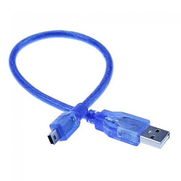 Mini usb kablo 5 pin mini usb mp3 player şarj ve data kablosu 50 cm ürün görseli 1