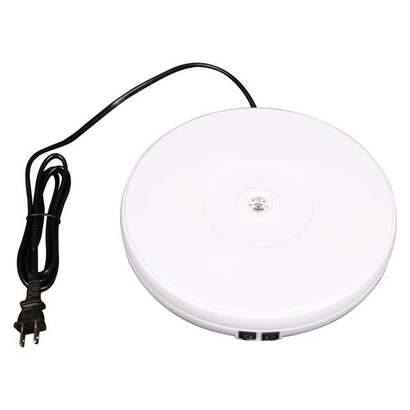 Vision Ürün Çekimi İçin 360 Derece Elektrikli Döner Tabla Turntable beyaz ürün görseli 1