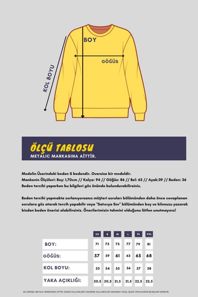 Mavi Kadın Pamuklu Oversize Basic Bisiklet Yaka Sweatshirt - Resim 7