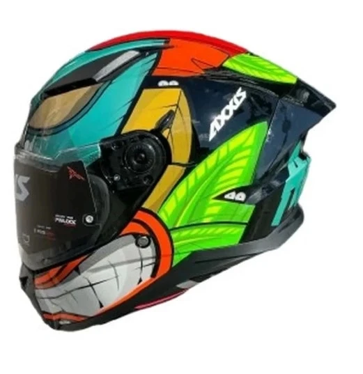 AXXIS PANTHER AMAZONİA B1 GLOSS KASK YEŞİL ürün görseli 1