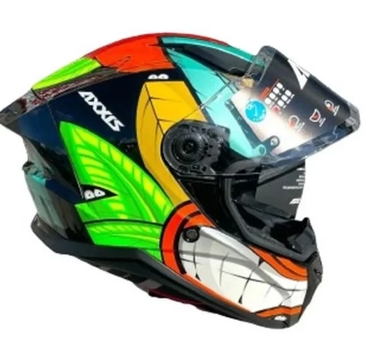 AXXIS PANTHER AMAZONİA B1 GLOSS KASK YEŞİL - Resim 2