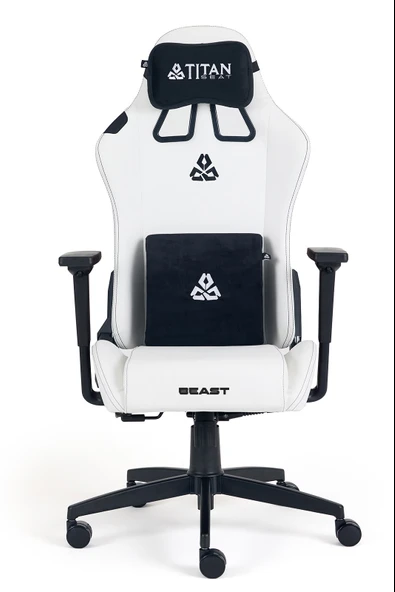 Titanseat Beast Leather White Oyuncu Koltuğu ürün görseli 1