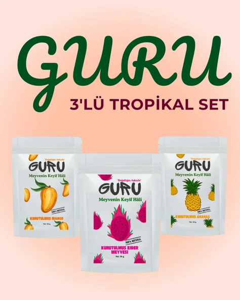 Guru 3'lü Tropikal Set Meyve Kurusu ürün görseli 1