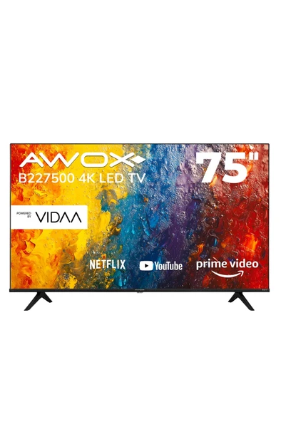 B227500 75" 189 Ekran Uydu Alıcılı 4K Ultra HD Smart VİDAA LED TV ürün görseli 1