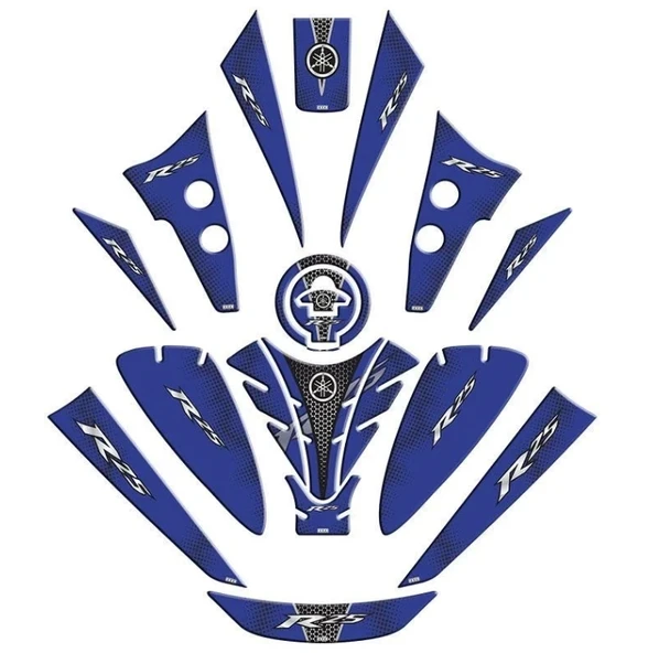 YAMAHA R 25219-2022 UYUMLU TANK PAD SET ürün görseli 1