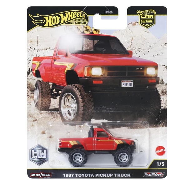 Hot Wheels Premium Car Culture Off Road -1987 Toyota Pickup Truck- / FPY86- JBK73 ürün görseli 1