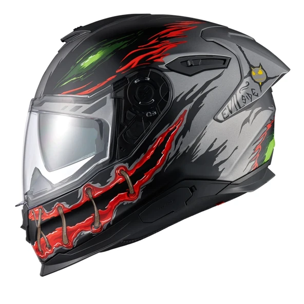 NEXX Y.100R NIGHT RIDER KASK MAT TITANIUM ürün görseli 1