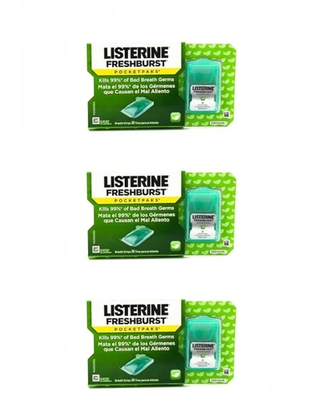 Listerine Damak Strip Fresh Burst  24lü X3 ADET ürün görseli 1