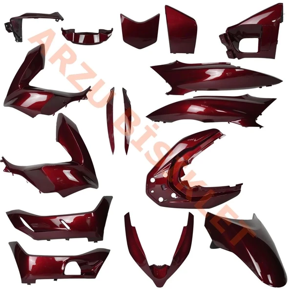KAPORTA SET [BORDO] PCX [2018-2019] ürün görseli 1