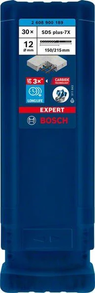 EXPERT SDS Plus-7X K-Delici Ucu 12*215 mm 30'Lu ürün görseli 1