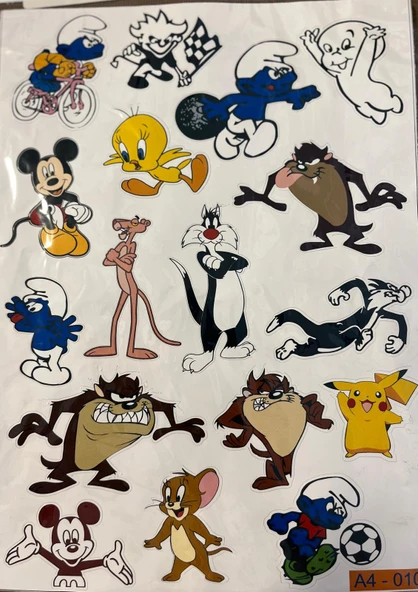 A4 Motosiklet Stickerları – Kendinden Yapışkanlı Dekoratif Etiket Seti ürün görseli 1