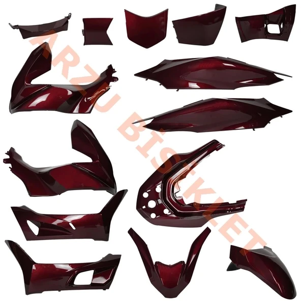 KAPORTA SET [BORDO] PCX [2020-2024] ürün görseli 1