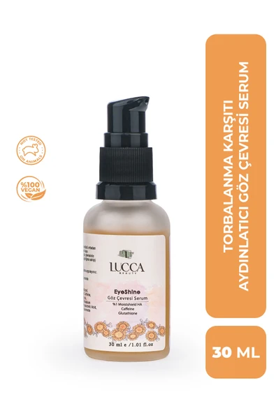 EyeShine Torbalanma Karşıtı Göz Çevresi Serum 30 ml - C Vitamini, Glutatyon ve Hyaluronik Asit İçeren Cilt Serumu ürün görseli 1