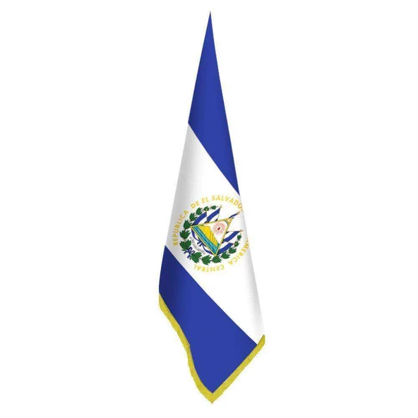 El Salvador Bayrağı - Ofis - Makam -Toplantı Odaları - Saçaklı Makam Bayrağı ürün görseli 1