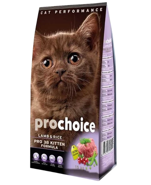 Prochoice Kuzu Etli ve Pirinçli Açık Yavru Kedi Maması 1 Kg ürün görseli 1