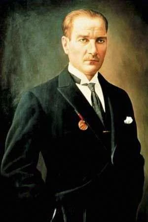 Şık Takım Elbiseli Sivil Gazi Mustafa Kemal Atatürk - Portre Cephe Poster Bayrak-4X6 metre ürün görseli 1