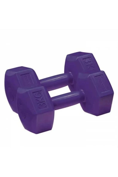 Avessa Plastik Dumbell Set 2 Adet 3 kg ürün görseli 1
