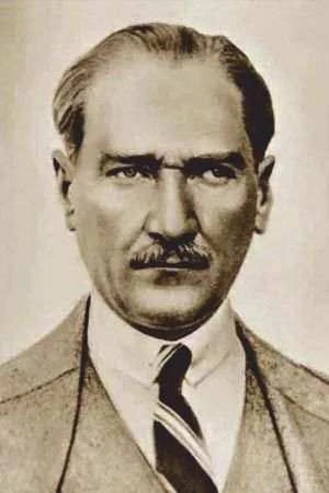 Sivil Gazi Mustafa Kemal Atatürk - Portre -Modern Takım Elbiseli Cephe Poster Bayrak-4X6 metre ürün görseli 1