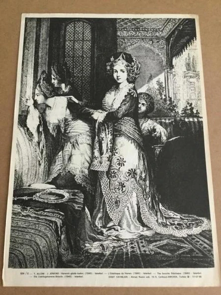 Gravür   Haremin Gözde Kadını 1840   T. Allom   J. ürün görseli 1