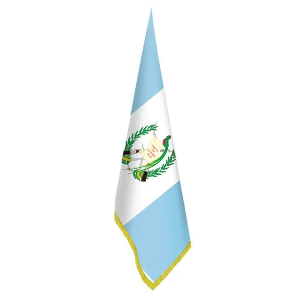 Guatemala Bayrağı - Ofis-Makam-Toplantı Odaları - Saçaklı Makam Bayrağı ürün görseli 1