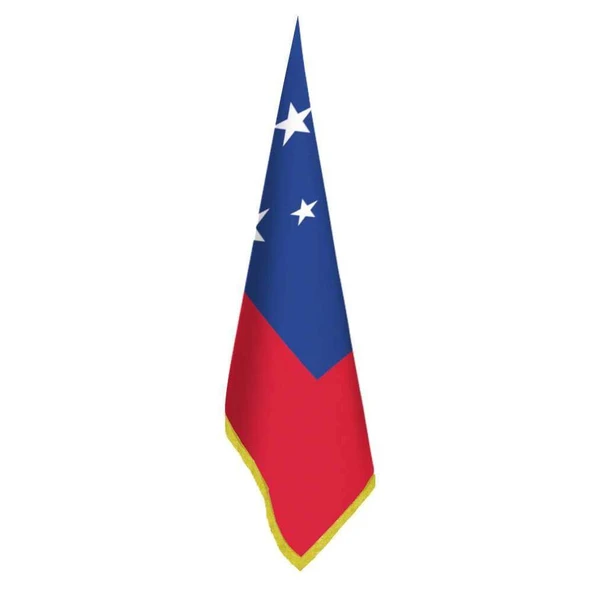 Samoa Bayrağı - Ofis-Makam-Toplantı Odaları - Saçaklı Makam Bayrağı ürün görseli 1