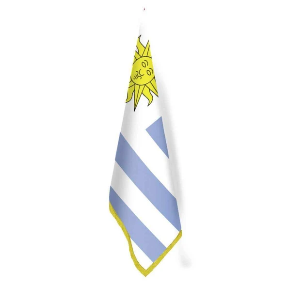 Uruguay Bayrağı -Ofis-Makam-Toplantı Odaları - Saçaklı Makam Bayrağı ürün görseli 1