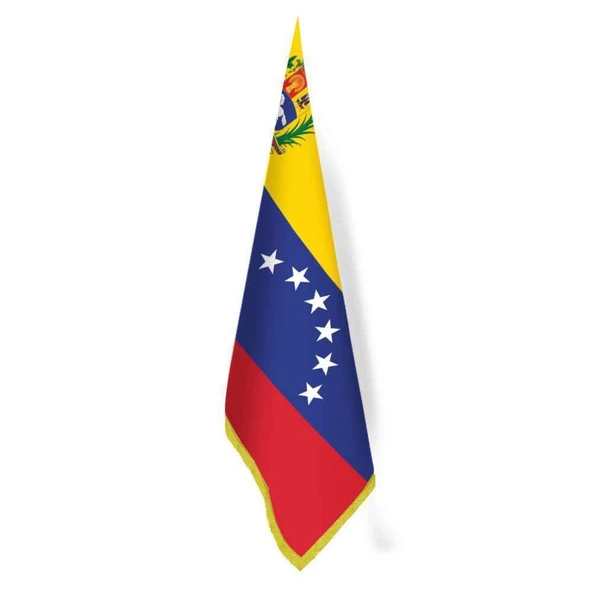 Venezuela Bayrağı -Ofis-Makam-Toplantı Odaları - Saçaklı Makam Bayrağı ürün görseli 1