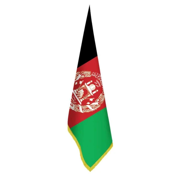 Afganistan Bayrak -Ofis -Makam-Toplantı Odaları - Saçaklı Makam Bayrağı ürün görseli 1