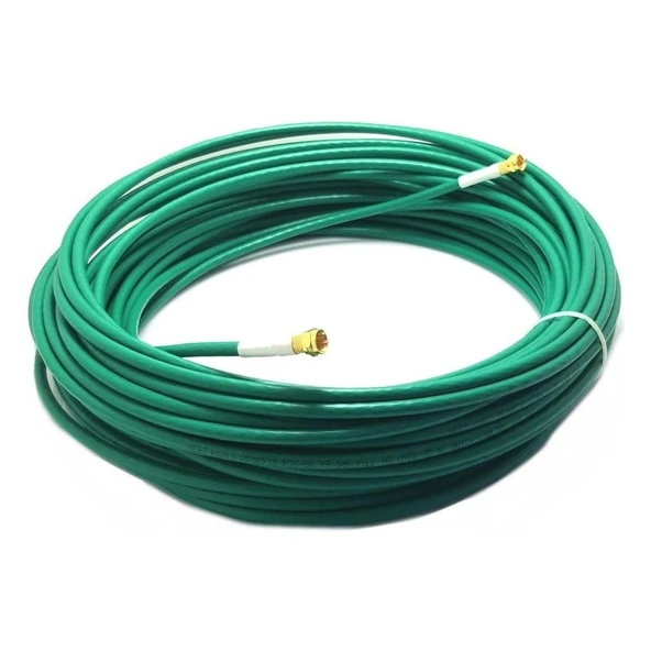 Anten Kablosu 25 Metre Rg6/u4 Yeşil Çanak Anten Kablo ürün görseli 1