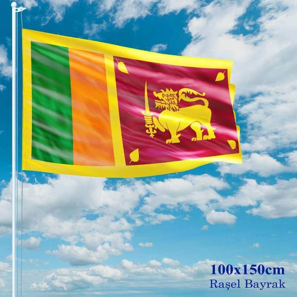 Sri Lanka Bayrağı - 100x150 cm (1 metre x 1,5 metre) - Raşel Kumaş ürün görseli 1