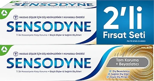 Sensodyn Tam Koruma Beyazlatici 50Ml 2 Li Set (1+1) ürün görseli 1