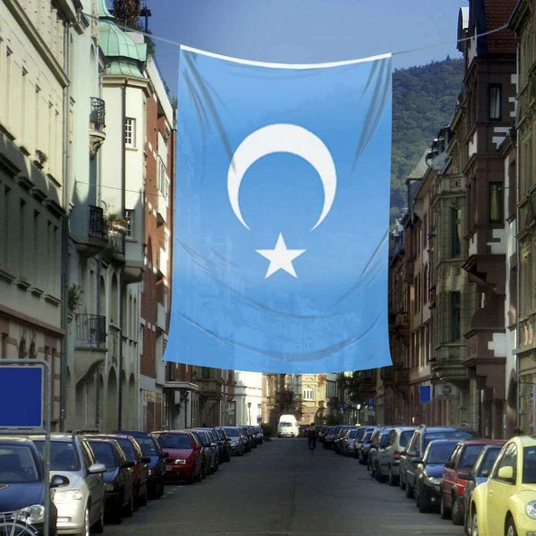 Doğu Türkistan Bayrağı Raşel Bayrak (400x600 cm) ürün görseli 1