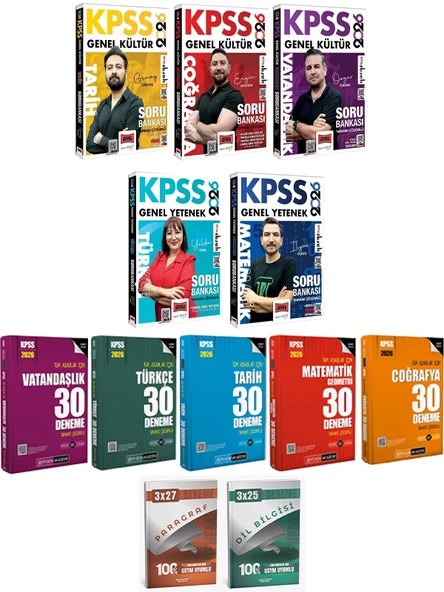 Yargı + Pegem 2026 KPSS Lisans GYGK Soru + 150 li Deneme + Anla Kazan Deneme 12 li Set ürün görseli 1
