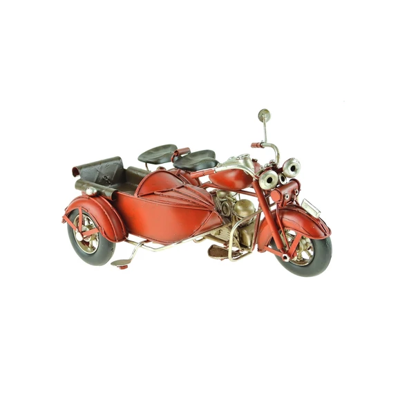 Motosiklet Dekoratif Metal Motosiklet Sepetli 15 Cm ürün görseli 1